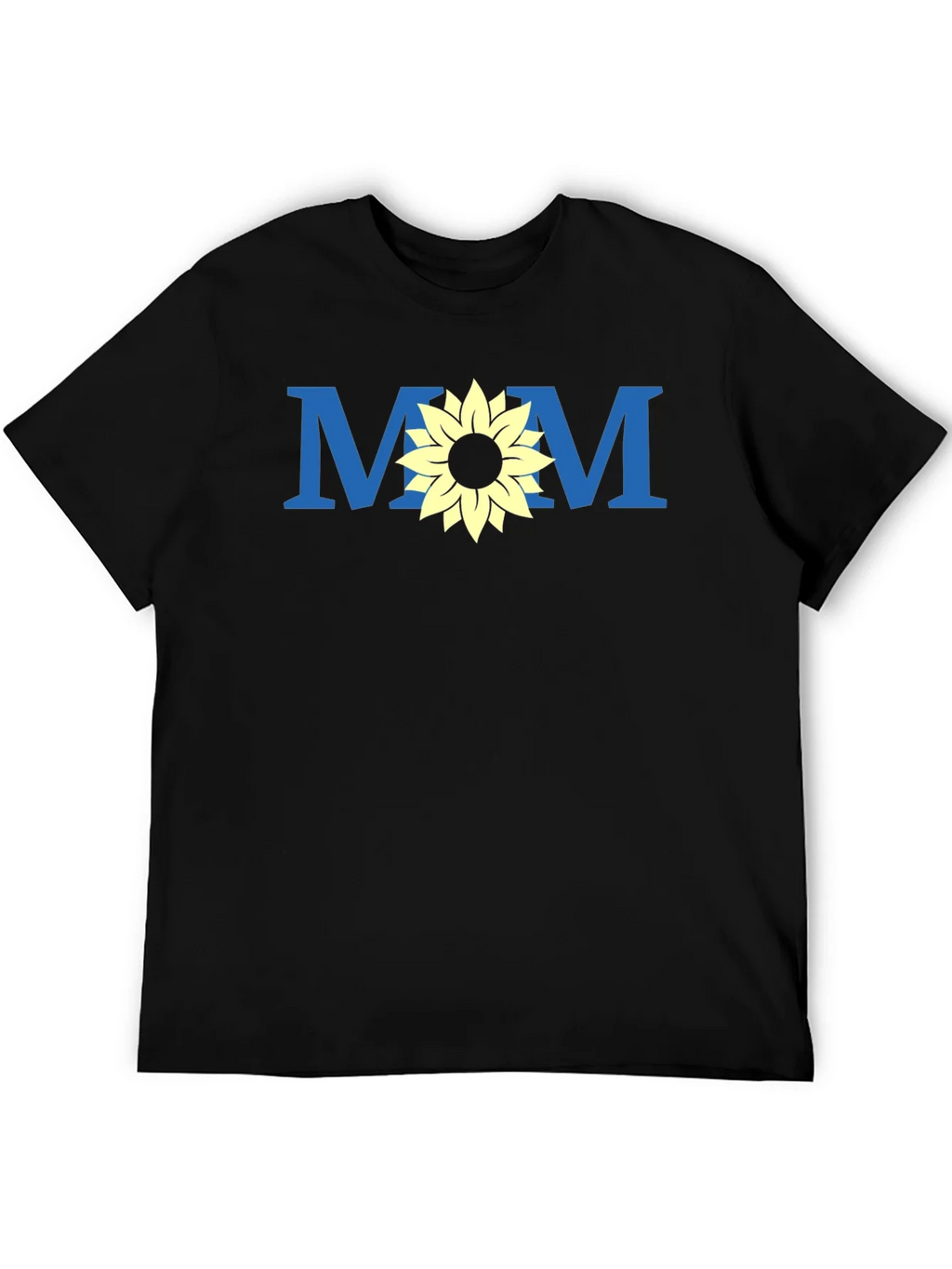 Mom Sunflower Graphic Tee - Black Unisex T-Shirt