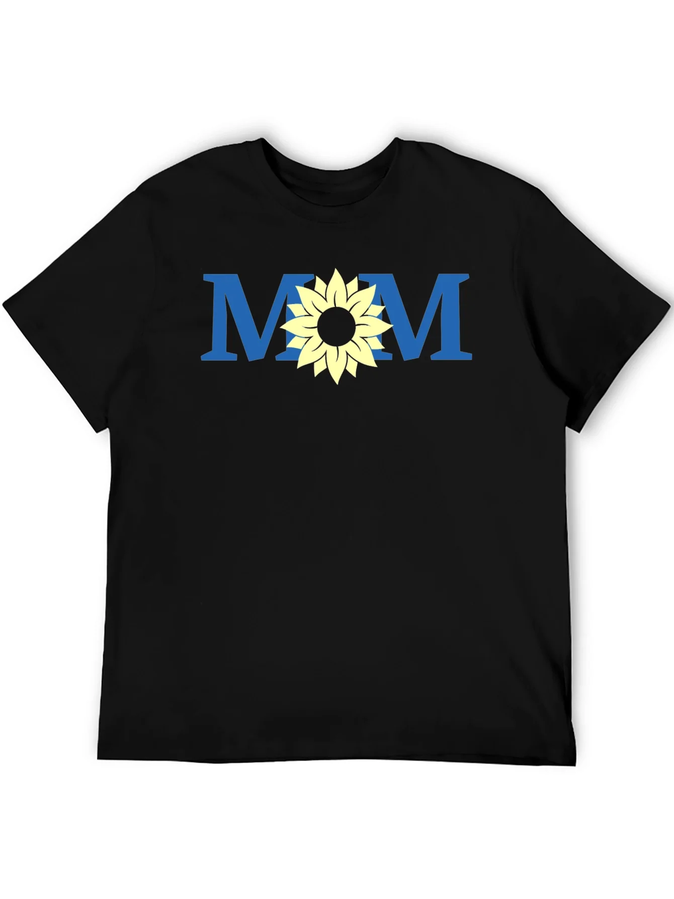 Mom Sunflower Graphic Tee - Black Unisex T-Shirt