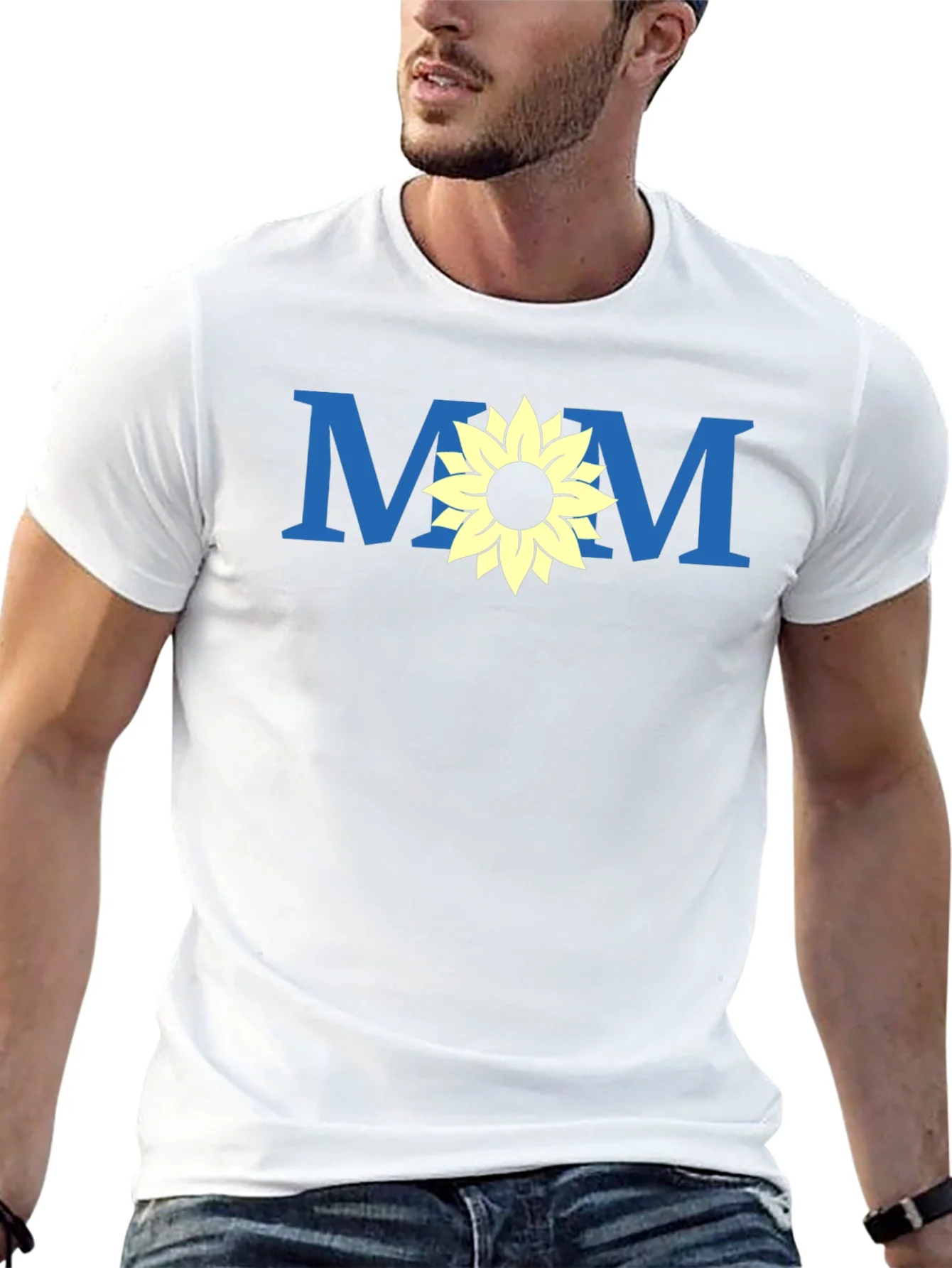 Mom Sunflower Graphic Tee - Black Unisex T-Shirt