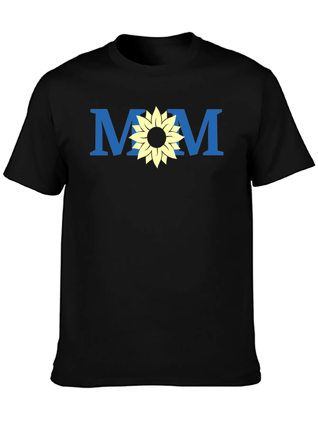 Mom Sunflower Graphic Tee - Black Unisex T-Shirt