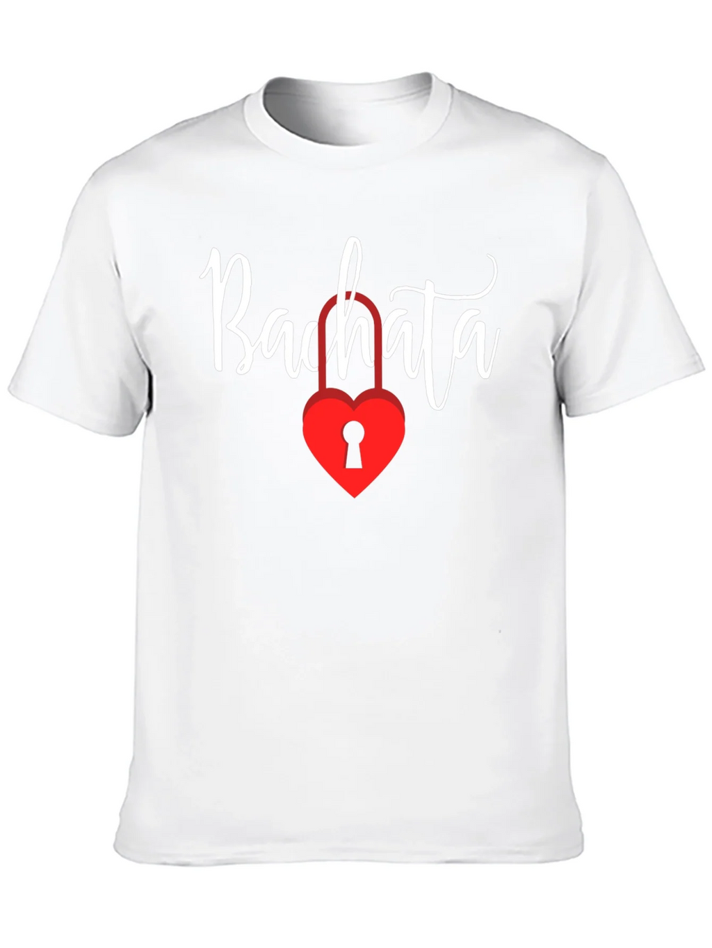 Bachata Heart Lock Graphic Tee - Trendy Dance Shirt