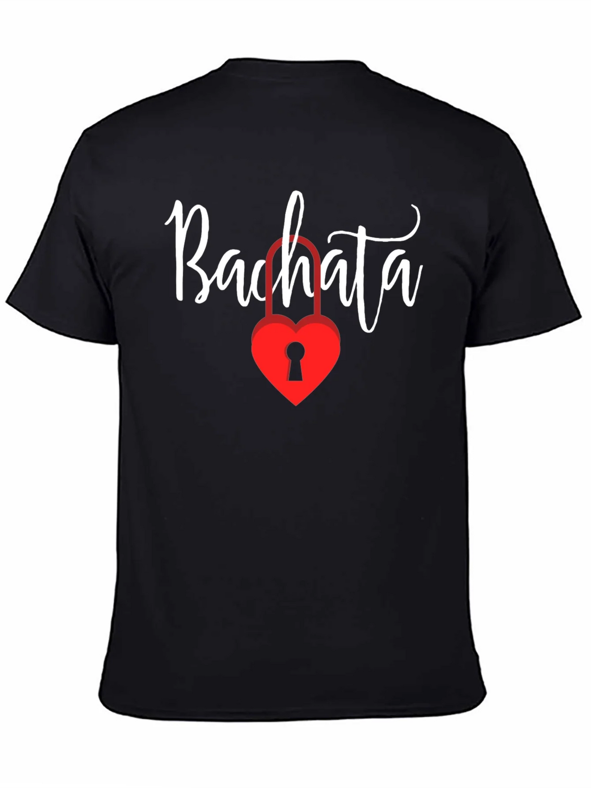 Bachata Heart Lock Graphic Tee - Trendy Dance Shirt