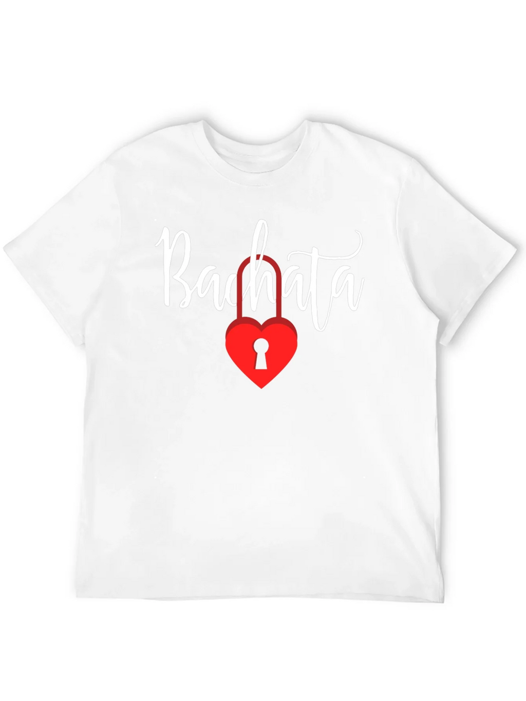 Bachata Heart Lock Graphic Tee - Trendy Dance Shirt