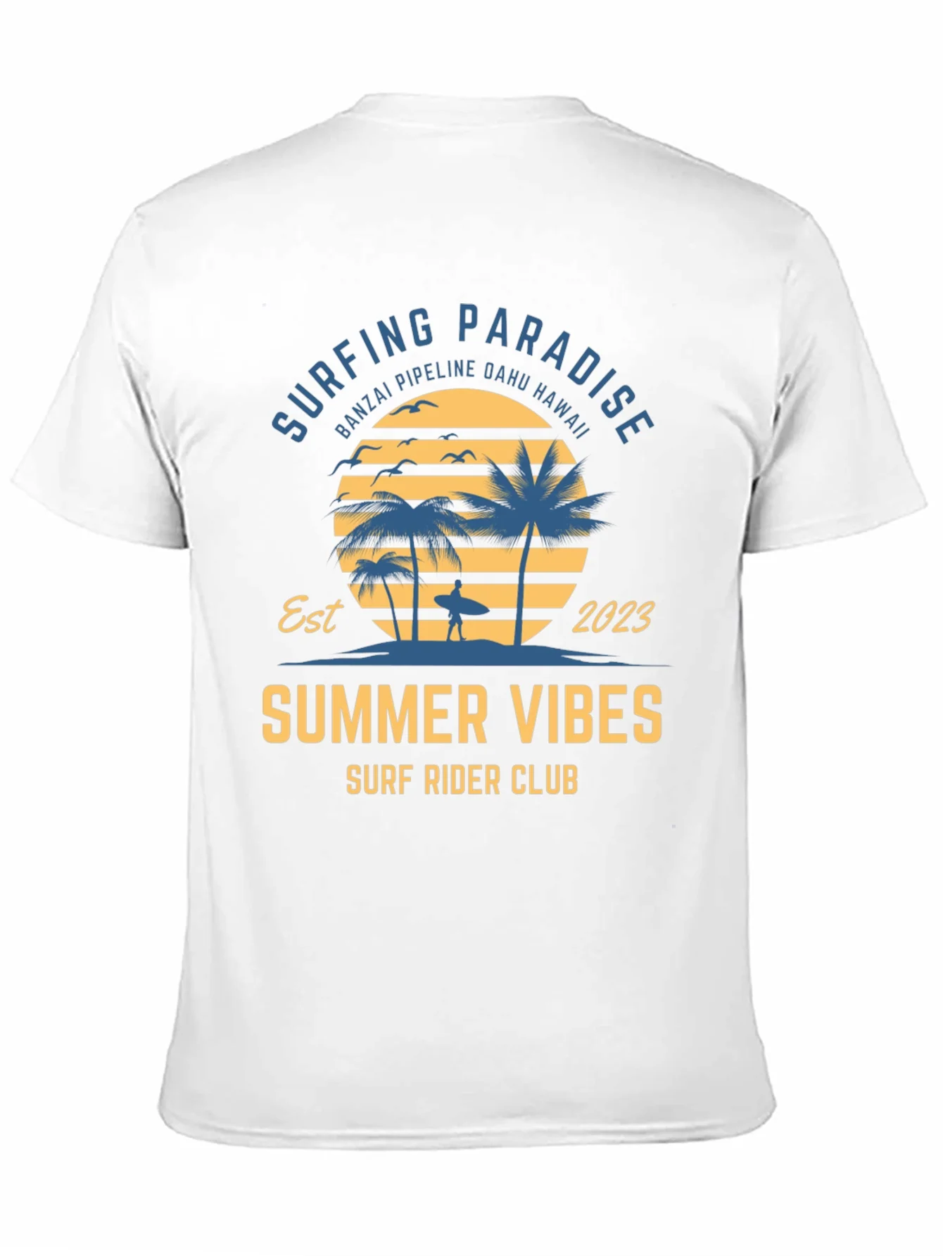 Summer Vibes Surf Rider Club T-Shirt