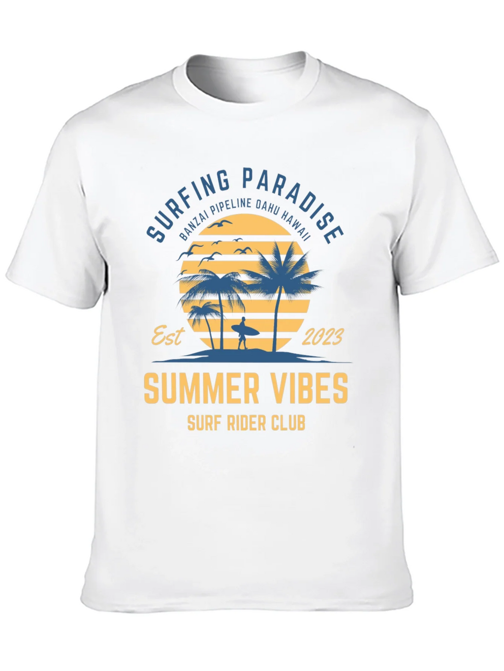 Summer Vibes Surf Rider Club T-Shirt