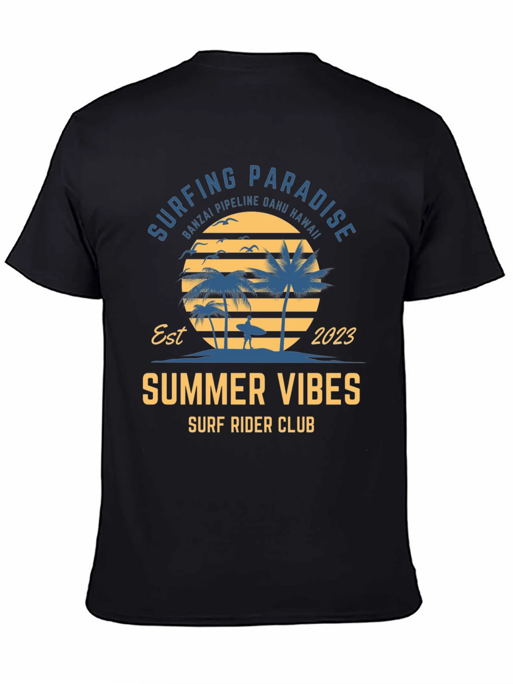 Summer Vibes Surf Rider Club T-Shirt