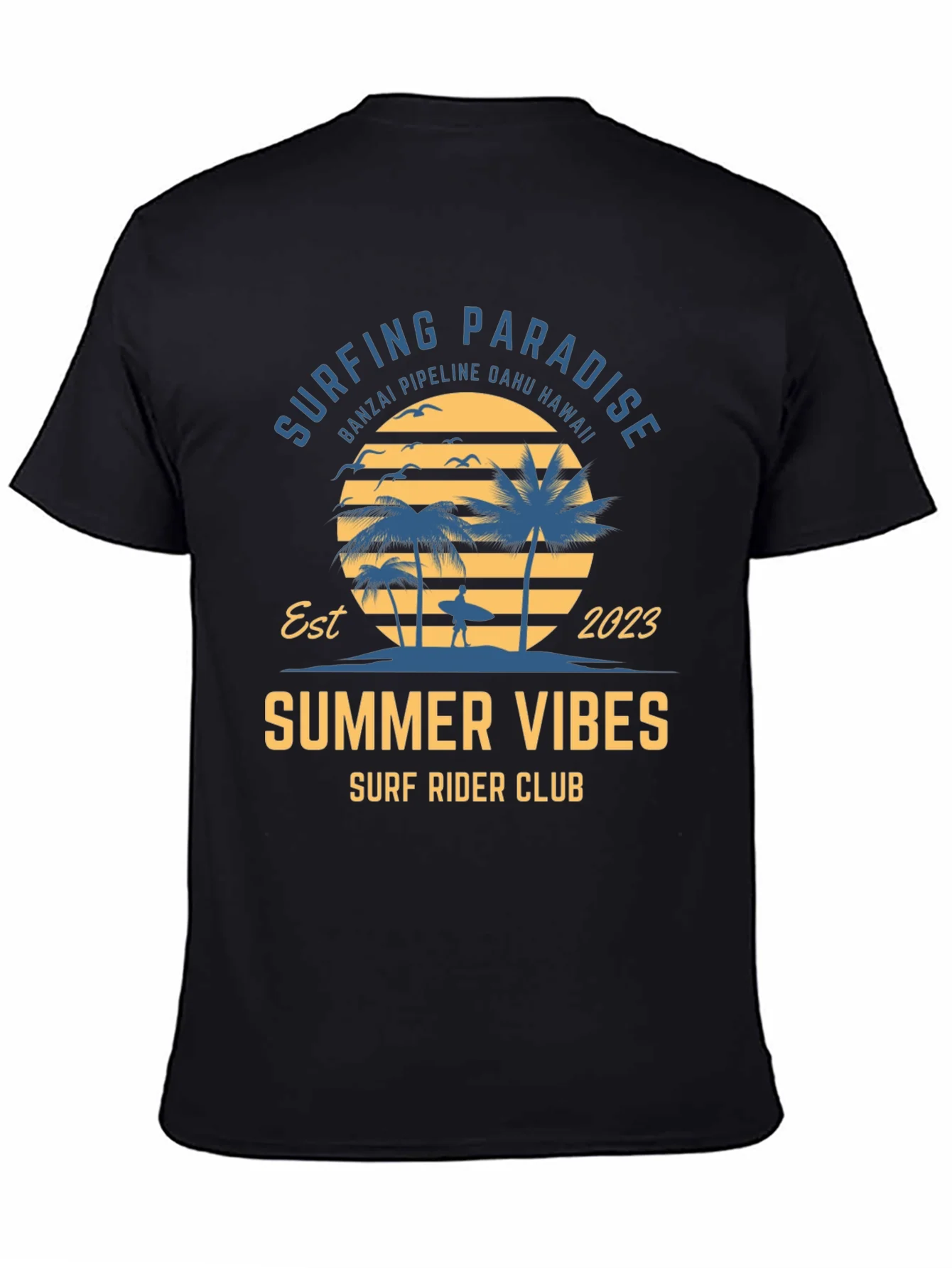 Summer Vibes Surf Rider Club T-Shirt