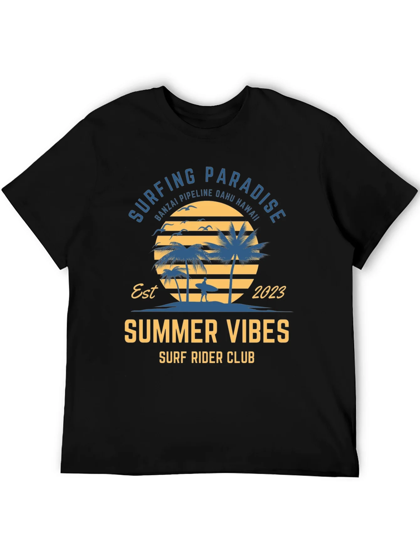 Summer Vibes Surf Rider Club T-Shirt
