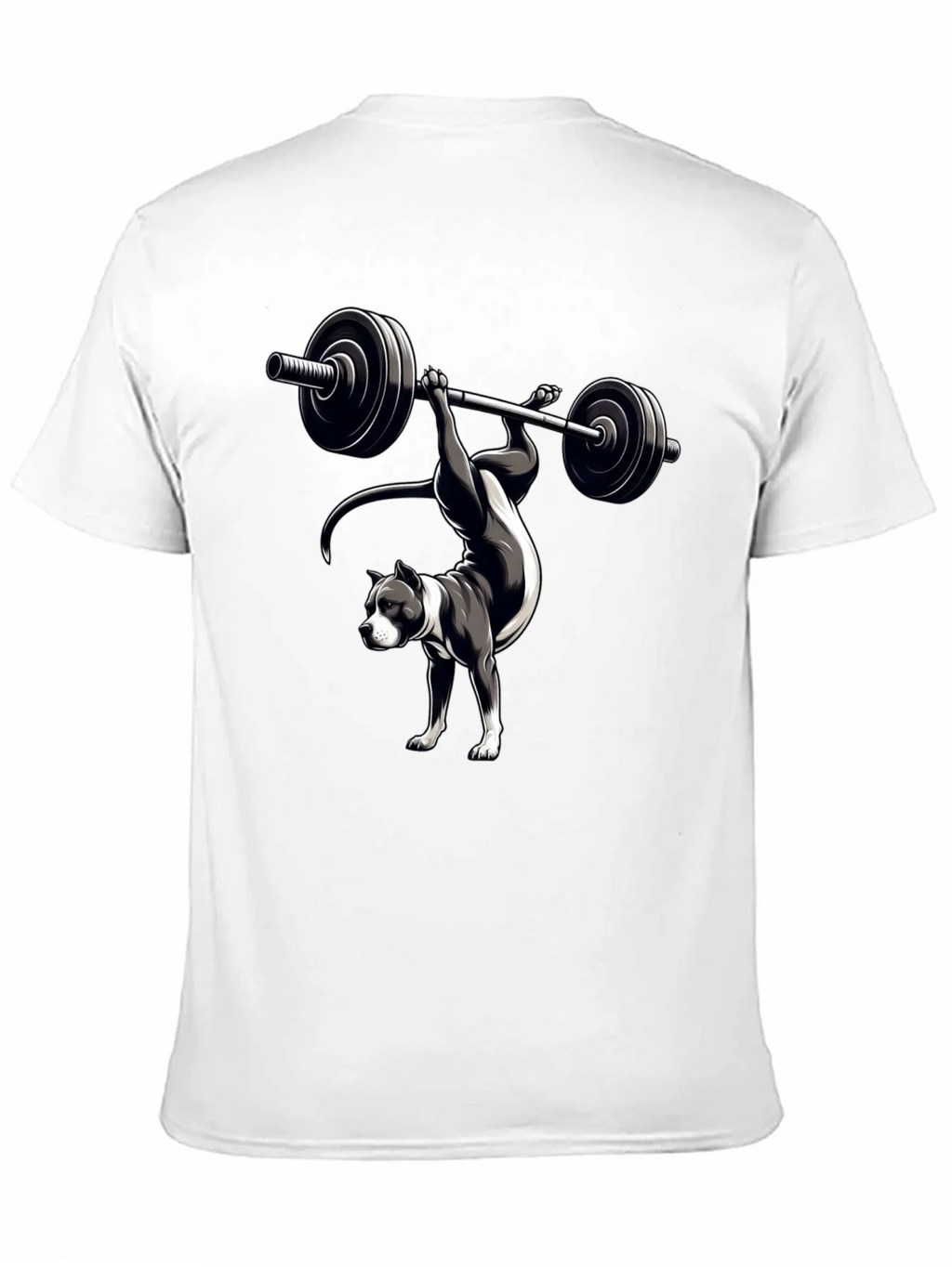 Pitbull Weightlifting T-Shirt - Dog Workout Tee