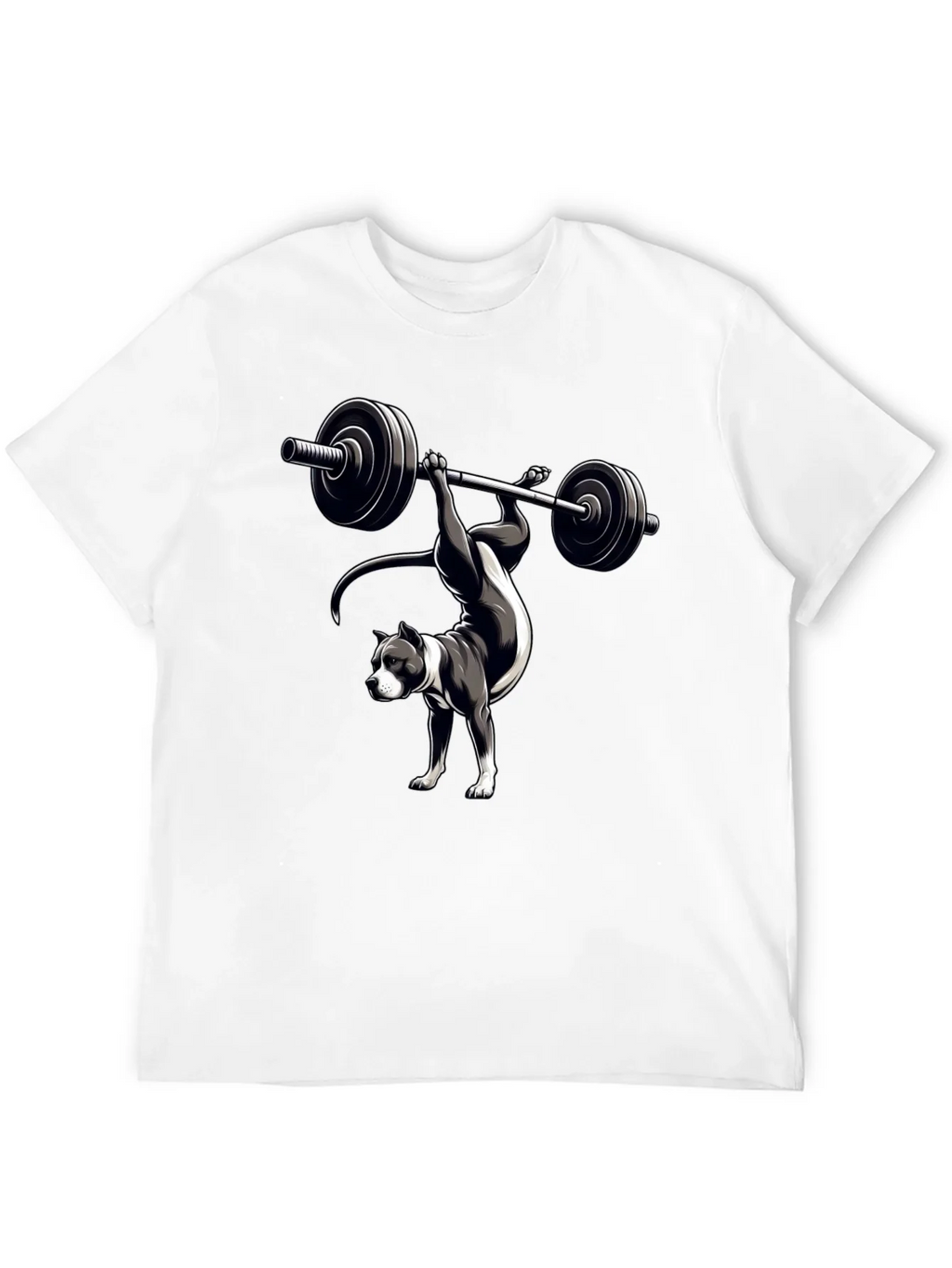 Pitbull Weightlifting T-Shirt - Dog Workout Tee