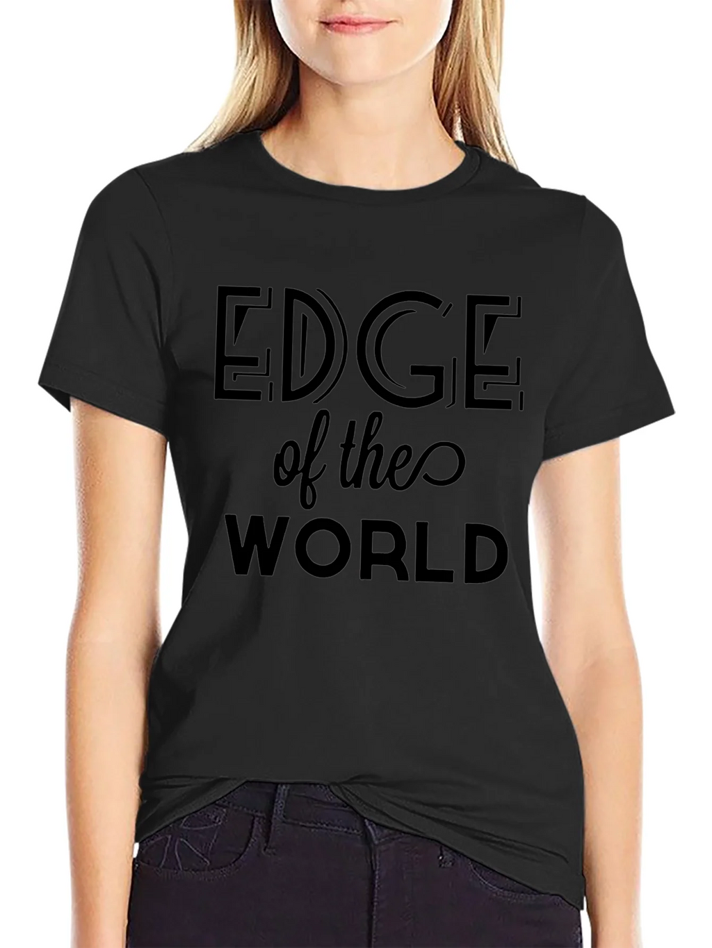 Edge of the World Black T-Shirt