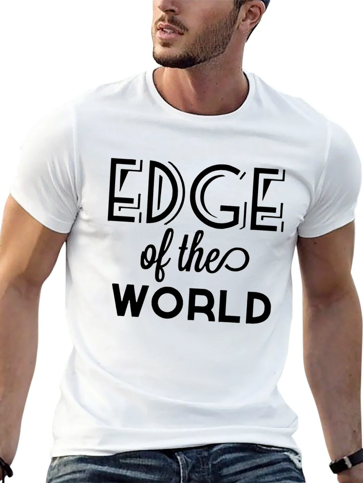 Edge of the World Black T-Shirt