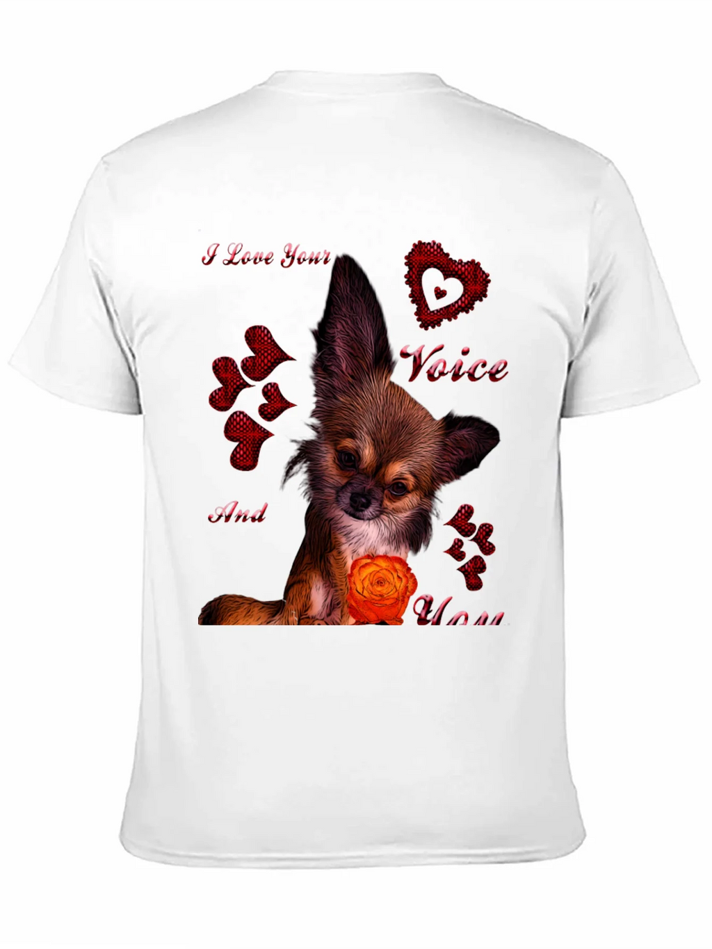 I Love Your Voice Chihuahua Graphic Tee